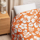 White on Orange Hawaiian Flowers Comforter – Extremely Stoked® Essentials Collection