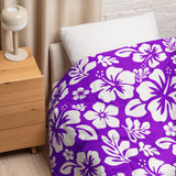 White on Purple Hawaiian Flowers Comforter – Extremely Stoked® Essentials Collection