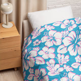 Aqua Blue, White and Pink Hawaiian Flowers Comforter – Extremely Stoked® Essentials Collection