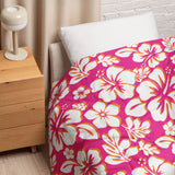 Hot Pink, White and Orange Hawaiian Flowers Comforter – Extremely Stoked® Essentials Collection