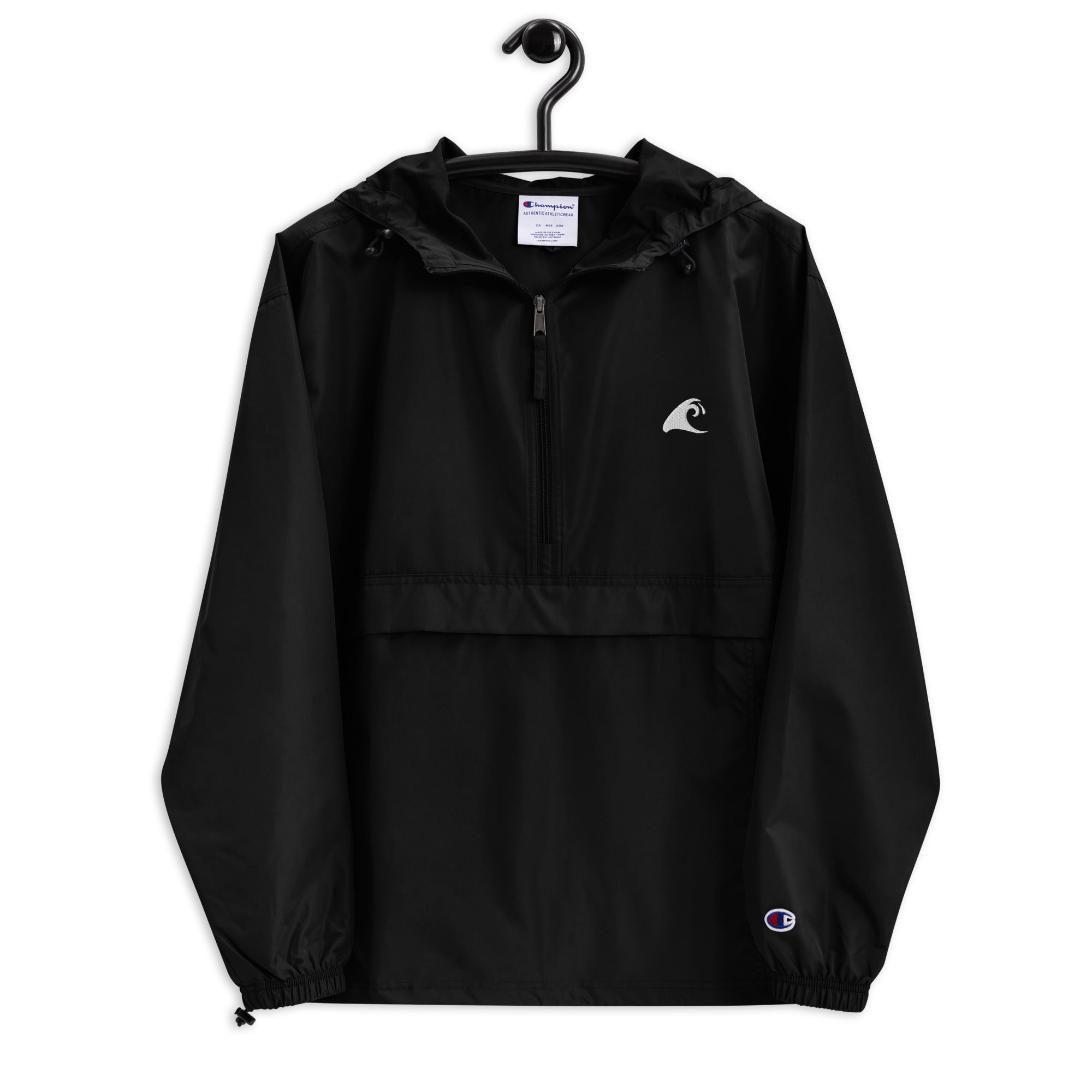 ジャケット・アウター Bibiy. MELINDA CAPE BLACK(FREE SIZE) Extremely Stoked Champion Black Packable Windbreaker Jacket