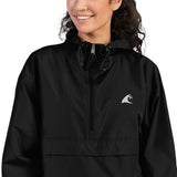 Extremely Stoked Champion Black Packable Windbreaker Jacket