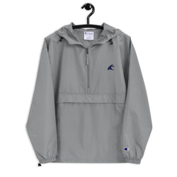 Extremely Stoked Champion Gray Packable Windbreaker Jacket