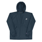 Extremely Stoked Champion Navy Blue Packable Windbreaker Jacket