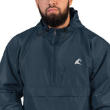 Extremely Stoked Champion Navy Blue Packable Windbreaker Jacket