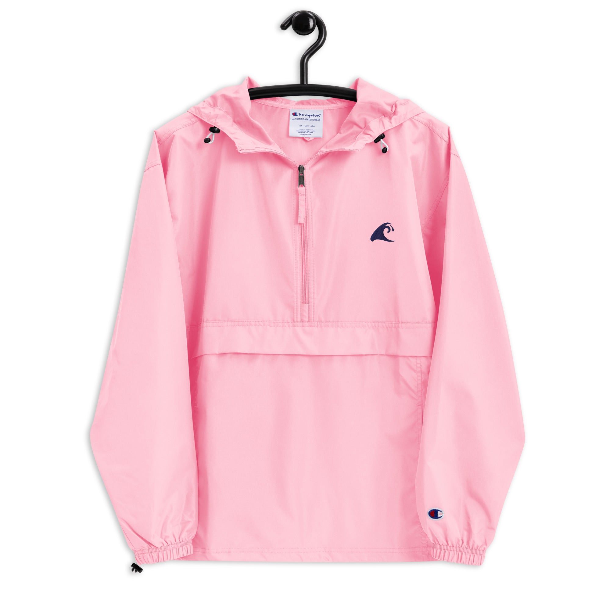 Extremely Stoked Champion Pink Packable Windbreaker Jacket