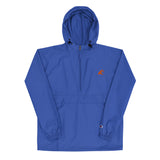 Extremely Stoked Champion Royal Blue Packable Windbreaker Jacket -Orange Wave