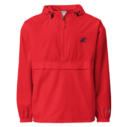 Extremely Stoked Champion Red Packable Windbreaker Jacket