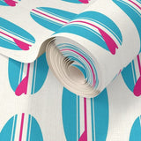 Aqua Blue and Hot Pink Classic Surfboards Wallpaper - Extremely Stoked