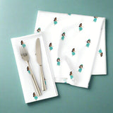 Dancing Hawaiian Hula Girls Dinner Napkins