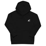 Kids Black Eco Organic Hoodie with Extremely Stoked White Epic Wave Logo