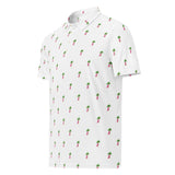 Palm Trees with Pink Surfboard Men's Polo Shirt - Slim Fit