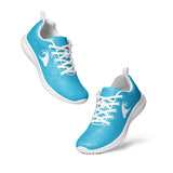 Men’s Ocean Aqua Blue Athleisure Shoes with Extremely Stoked Epic Wave Logo