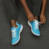 Men’s Ocean Aqua Blue Athleisure Shoes with Extremely Stoked Epic Wave Logo