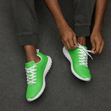 Men’s Lime Green Athleisure Shoes with Extremely Stoked Epic Wave Logo