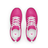 Men’s Hot Pink Athleisure Shoes with Extremely Stoked Epic Wave Logo