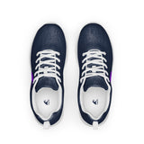 Men’s Navy Blue Athleisure Shoes with Extremely Stoked Purple Epic Wave Logo