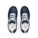 Men’s Navy Blue Athleisure Shoes with Extremely Stoked Lavender Epic Wave Logo