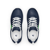 Men’s Navy Blue Athleisure Shoes with Extremely Stoked Lime Green Epic Wave Logo