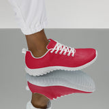 Men’s Cherry Red Athleisure Shoes with Extremely Stoked Epic Wave Logo