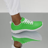 Men’s Lime Green Athleisure Shoes with Extremely Stoked Epic Wave Logo