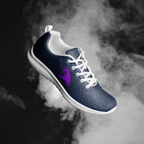 Men’s Navy Blue Athleisure Shoes with Extremely Stoked Purple Epic Wave Logo