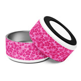 Raspberry Pinks Hawaiian Flowers Pet Bowl