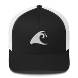 Extremely Stoked Epic Wave Black and White Trucker Cap