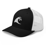 Extremely Stoked Epic Wave Black and White Trucker Cap