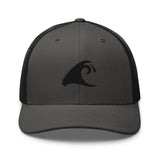 Extremely Stoked Epic Wave Gray and Black Trucker Cap