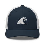 Extremely Stoked Epic Wave Navy Blue and White Trucker Cap