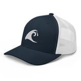 Extremely Stoked Epic Wave Navy Blue and White Trucker Cap