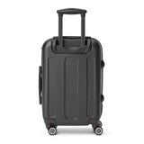 Aqua Blue Hawaiian Flowers Carry On Suitcase – Surf & Beach Inspired Luggage by Extremely Stoked®