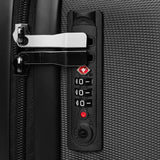 Navy Blue and White Beach Stripes Carry On Suitcase – Surf & Beach Inspired Travel Luggage by Extremely Stoked®