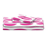 Surfer Girl Pink, White and Soft Pink Classic Surfboards Sheet Set from Surfer Bedding™️ Large Scale - Extremely Stoked