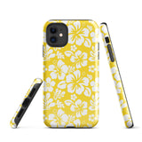 Yellow and White Hawaiian Flowers Tough Case for iPhone®