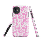 Pink and White Hawaiian Flowers Tough Case for iPhone®