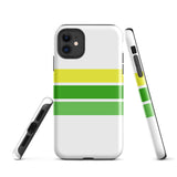 Lemon Lime Classic Surf Stripes Tough Case for iPhone®