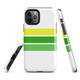 Lemon Lime Classic Surf Stripes Tough Case for iPhone®