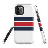 Red, White and Blue Classic Surf Stripes Tough Case for iPhone®