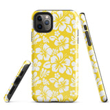 Yellow and White Hawaiian Flowers Tough Case for iPhone®