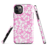 Pink and White Hawaiian Flowers Tough Case for iPhone®