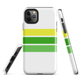 Lemon Lime Classic Surf Stripes Tough Case for iPhone®