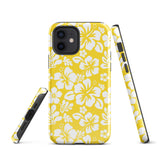 Yellow and White Hawaiian Flowers Tough Case for iPhone®