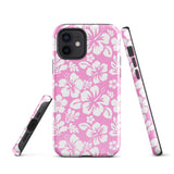 Pink and White Hawaiian Flowers Tough Case for iPhone®