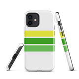 Lemon Lime Classic Surf Stripes Tough Case for iPhone