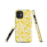 Yellow and White Hawaiian Flowers Tough Case for iPhone®