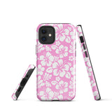 Pink and White Hawaiian Flowers Tough Case for iPhone®