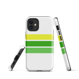 Lemon Lime Classic Surf Stripes Tough Case for iPhone®