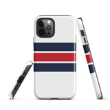 Red, White and Blue Classic Surf Stripes Tough Case for iPhone®